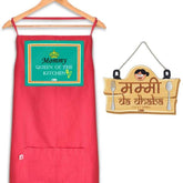 Mommy Queen Of The Kitchen Apron and Mummy Da Dhaba Wall Hanging